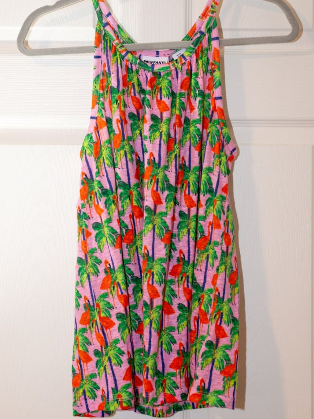 Bouffants And Broken Hearts Flamingo and Palm Tree Tank